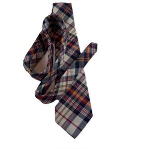 Plaid Multicolor vintage necktie